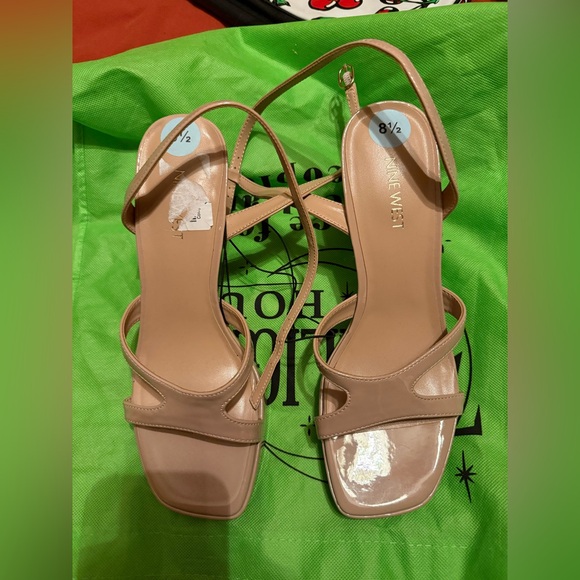 Nine West strappy ankle block heel sandal - Picture 1 of 4